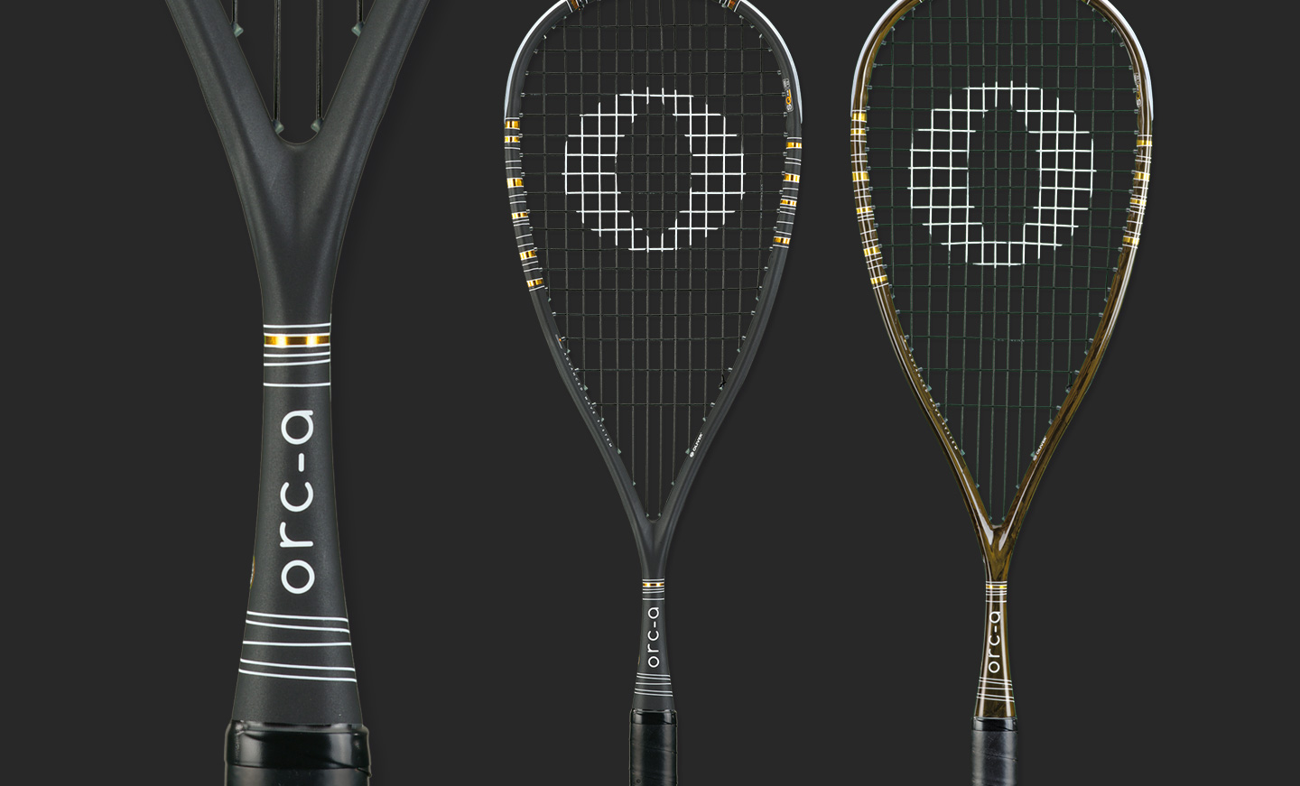 Squash Racketdesign ORCA-Black Serie